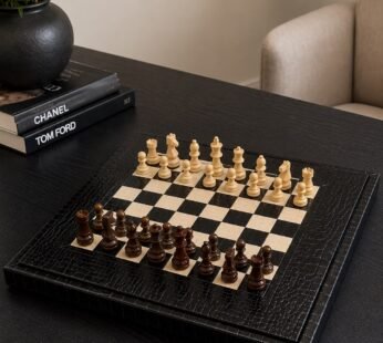 Royal Leather Chess Set